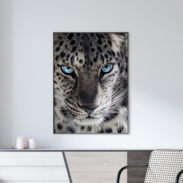 Arte fotográfico de leopardo de ojos azules (Subido por el creador)