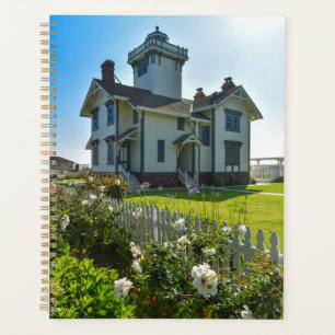 Arte fotográfico del planificador costero del faro