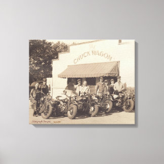 Arte fotográfico "El carro de los motociclistas de