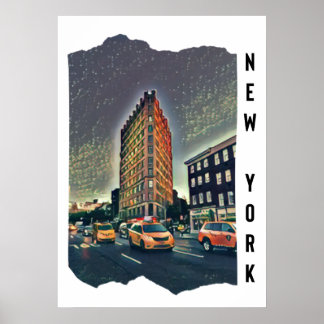 Arte fotográfico estético de la ciudad de Nueva Yo