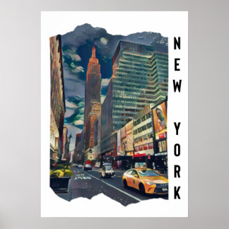 Arte fotográfico estético de la ciudad de Nueva Yo