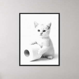 Arte fotográfico minimalista de gato divertido ani