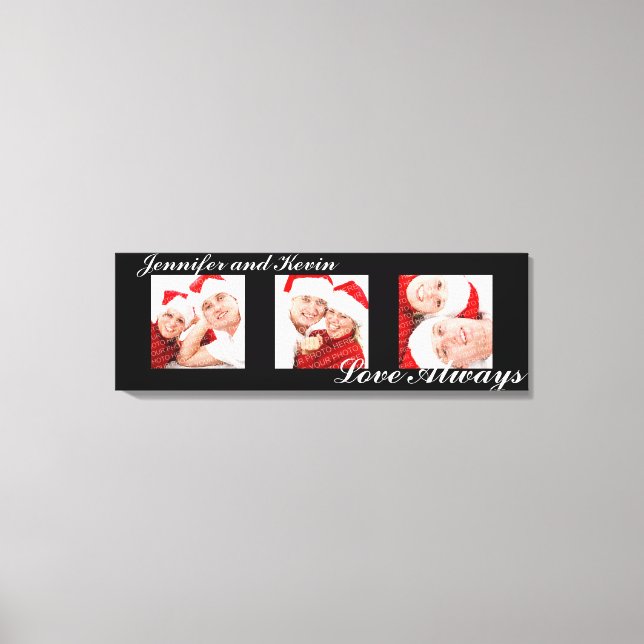 Arte fotográfico personalizado de tríptico con amo (Anverso)