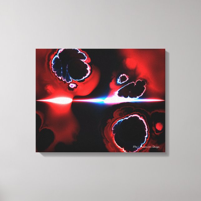 Arte Fractal 1-7 Lienzo envuelto (Anverso)