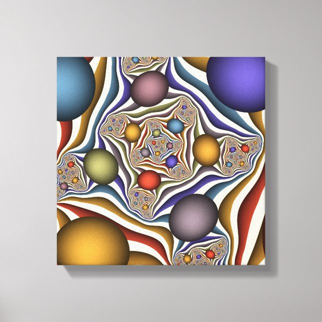 Arte Fractal abstracto, colorido, moderno (Anverso)