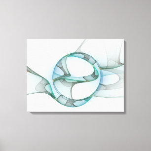Arte fractal abstracto moderno azul turquesa gris