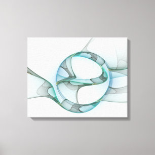 Arte fractal abstracto moderno azul turquesa gris