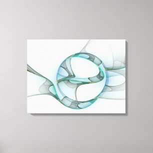 Arte fractal abstracto moderno azul turquesa gris