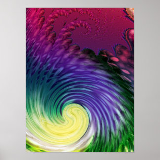 Arte fractal abstracto vórtice cósmico psicodélico