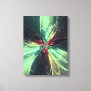 Arte fractal de energía de plasma esmeralda