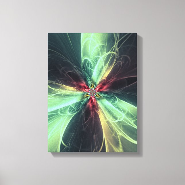 Arte fractal de energía de plasma esmeralda (Anverso)