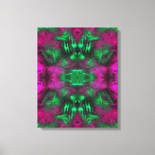 Arte fractal de energía neón psicodélico