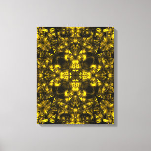 Arte fractal de energía sagrada dorada