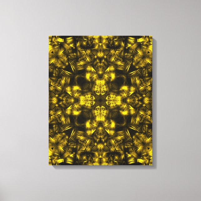 Arte fractal de energía sagrada dorada (Anverso)