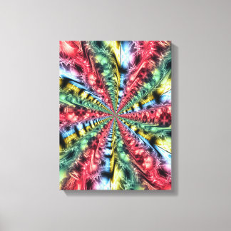 Arte fractal de explosión de energía de arcoíris