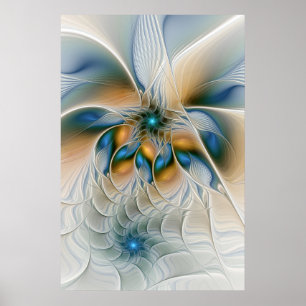 Arte fractal de fantasía abstracta y elevada con a