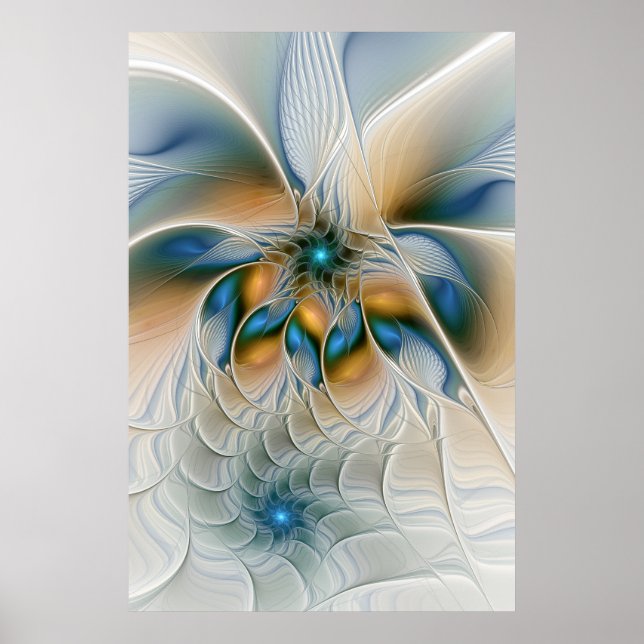 Arte fractal de fantasía abstracta y elevada con a (Frente)