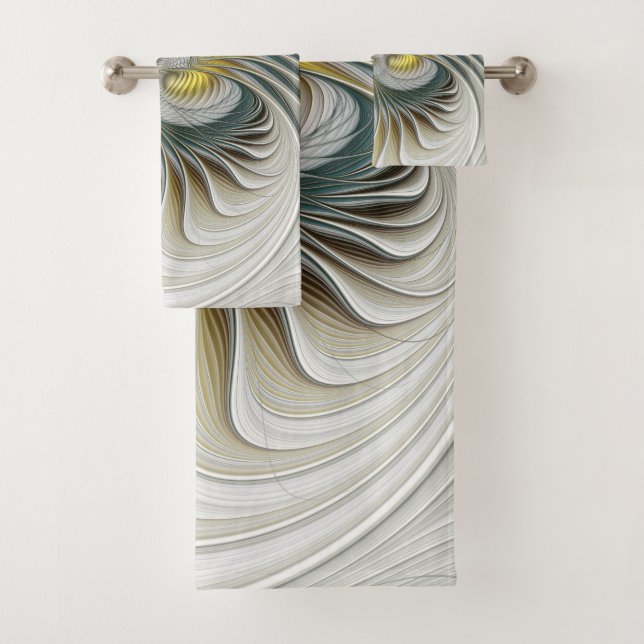 Arte fractal de fantasía Verde azulada de oro nobl (In situ)