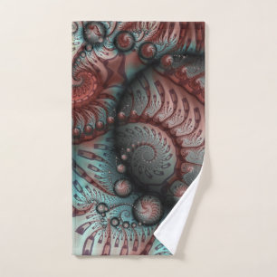 Arte fractal de fantasía vívida abstracta marrón a