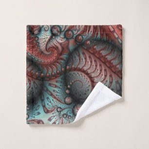 Arte fractal de fantasía vívida abstracta marrón a