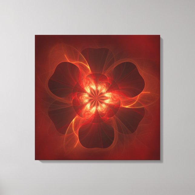 Arte fractal de flores de fuego (Anverso)