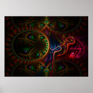 Arte fractal de la llama de los engranajes de Psyc