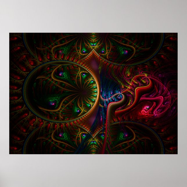 Arte fractal de la llama de los engranajes de Psyc (Frente)