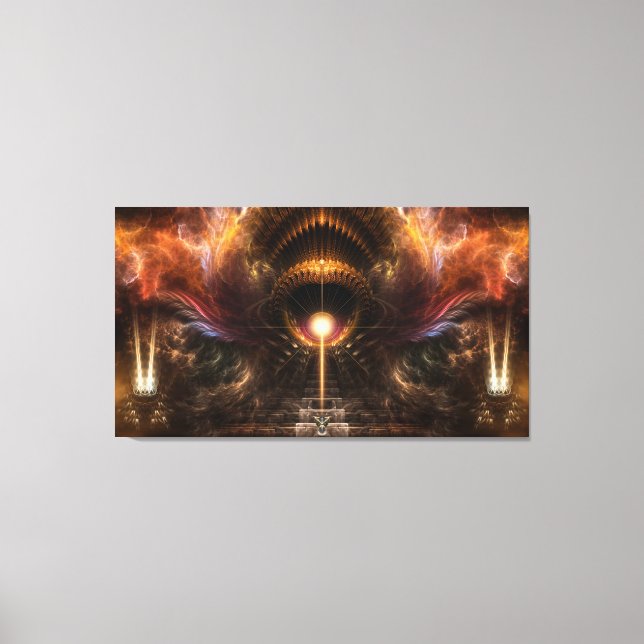 Arte Fractal de la tormenta de viento Ilustración  (Anverso)