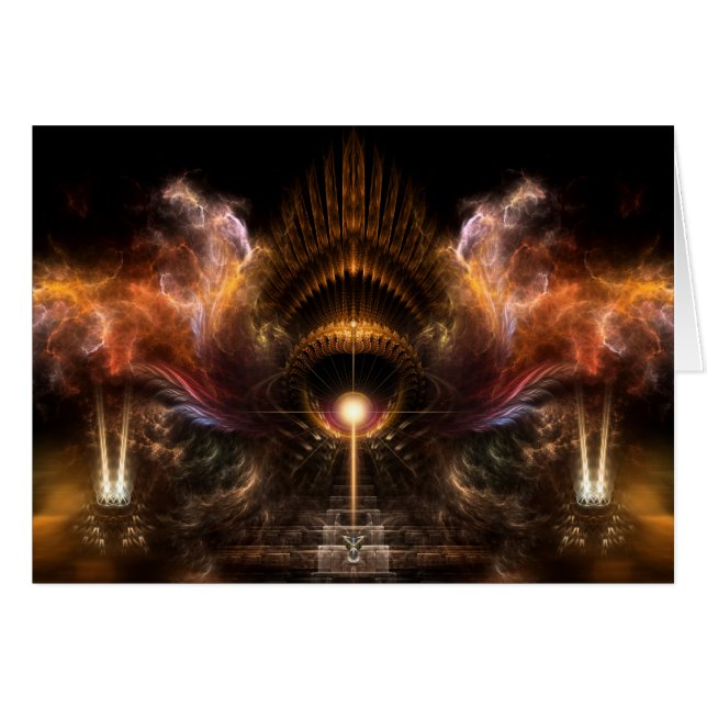 Arte Fractal de la tormenta eólica (Anverso (Horizontal))