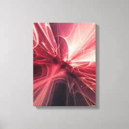 Arte fractal de luz carmesí