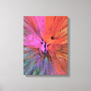 Arte fractal de mariposa de energía rosa