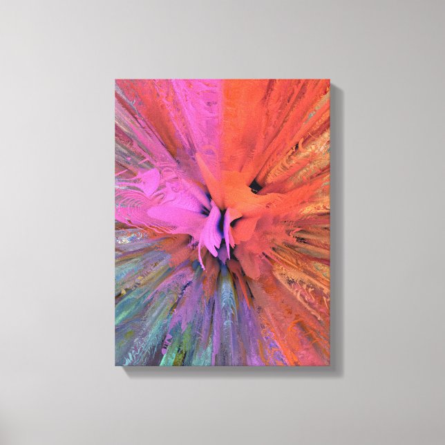 Arte fractal de mariposa de energía rosa (Anverso)