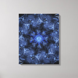 Arte fractal de plasma azul eléctrico