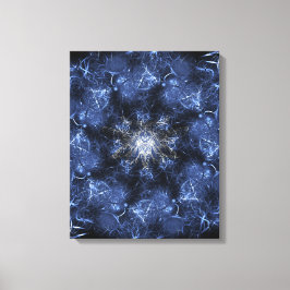 Arte fractal de plasma azul eléctrico