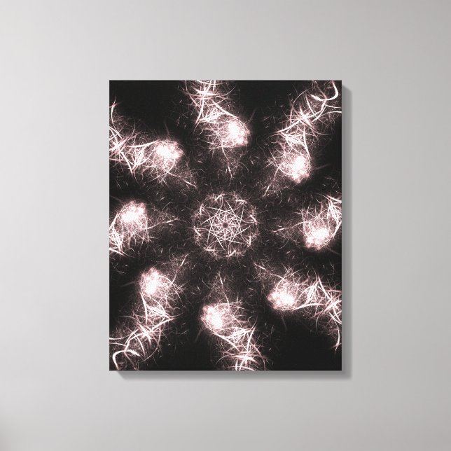 Arte fractal de plasma relámpago blanco (Anverso)