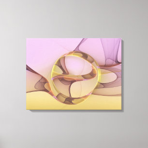 Arte fractal dorado rosa moderno abstracto