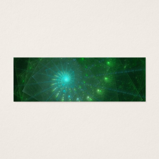 Arte fractal "El gusano verde cuadrado" (Frente)