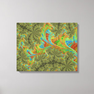 Arte fractal en espiral psicodélico alucinante