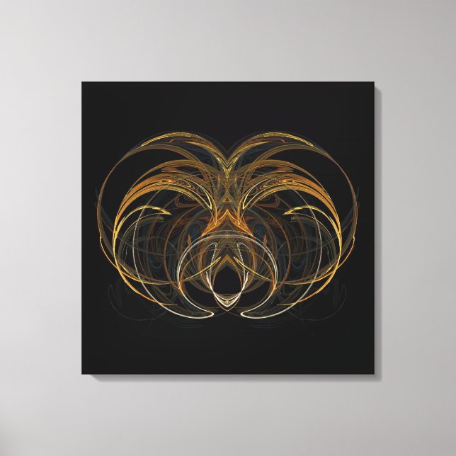 Arte fractal Glory en lienzo (Anverso)