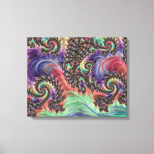 Arte fractal hippie colorido bohemio