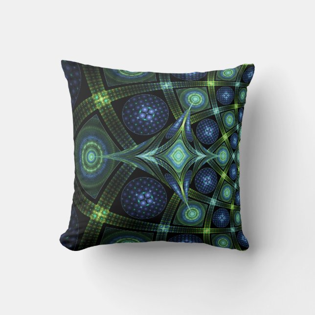 Arte fractal Mandala Cojín decorativo Universo (Anverso)