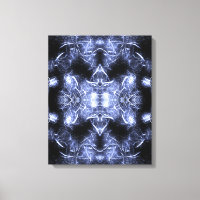 Arte fractal mandala de relámpago eléctrico