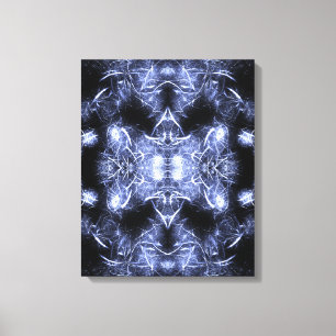 Arte fractal mandala de relámpago eléctrico