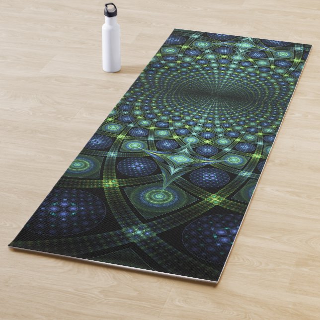 Arte fractal Mandala Universo Yoga Mat (In situ)