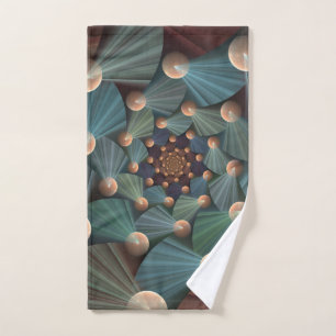 Arte Fractal Moderno Con Profundidad, Marrón, Lata