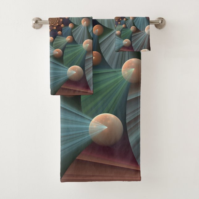 Arte Fractal Moderno Con Profundidad, Marrón, Lata (In situ)