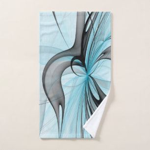 Arte fractal moderno gris antracita abstracto