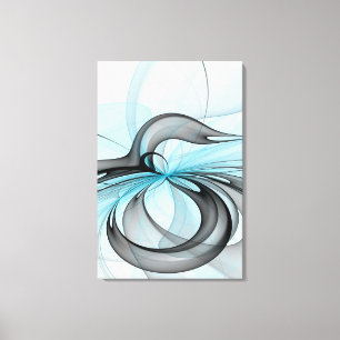 Arte fractal moderno gris antracita abstracto