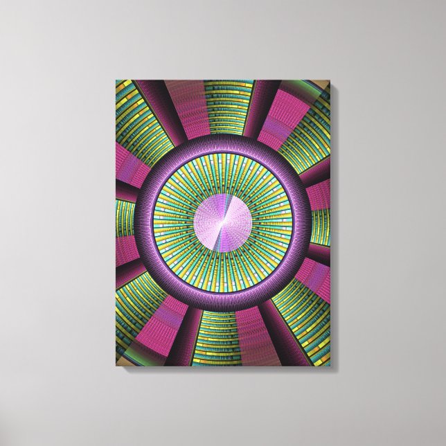 Arte Fractal Moderno, Redondo Y Colorido (Anverso)