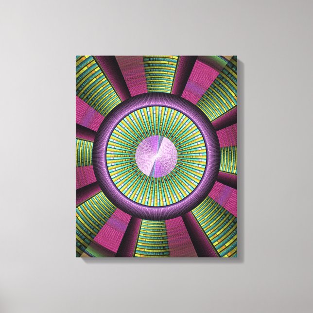 Arte Fractal Moderno, Redondo Y Colorido (Anverso)